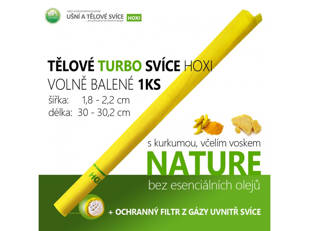 Turbo telová sviečka — 1 ks