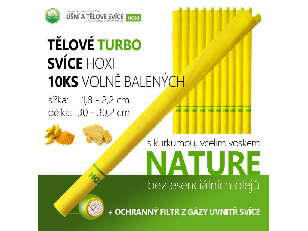 Turbo telové sviečky — 10 ks