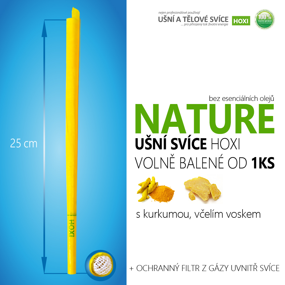 Ušní svíce HOXI® NATURE – volně balené