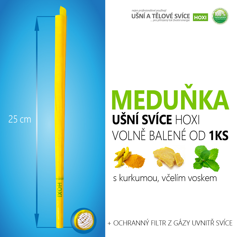 Ušní svíce HOXI® s meduňkou – volně balené