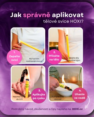 🔸Tělové svíčky HOXI – jak je správně používat? Chcete vědět, jak tělové svíce fungují, jak je bezpečně aplikovat a s čím...