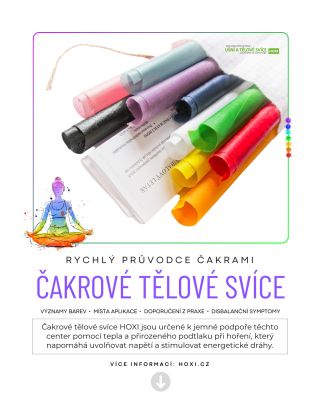 Nejsi si jistý/á, kterou barvu svíce zvolit? Mrkni na náš rychlý průvodce čakrami – významy barev, místa aplikace i...