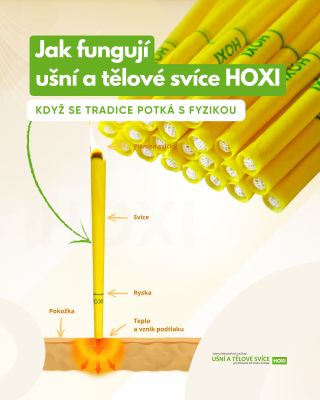 🌿 Jak fungují ušní a tělové svíce HOXI®? Možná vás překvapí, že jejich princip není žádné „tajemno“, ale čistá fyzika: ✨...